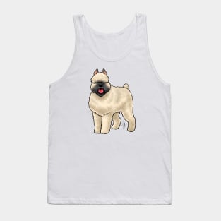 Dog - Bouvier des Flanders - Fawn Cropped Tank Top